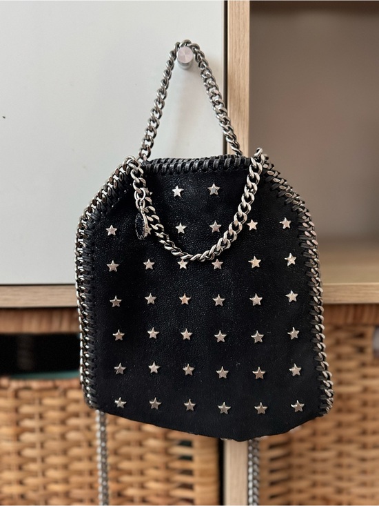 Stella McCartney Handbags - Stella McCartney Black Star-Studded Chain Mini Crossbody